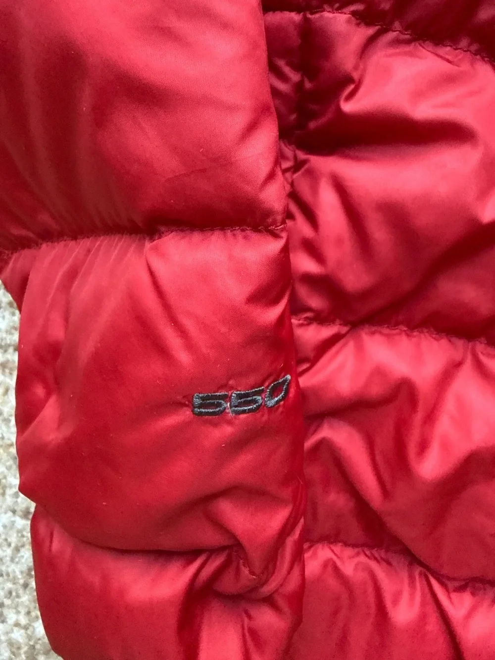 The North Face 550 Puffer Jacket size large 14/16 red youth